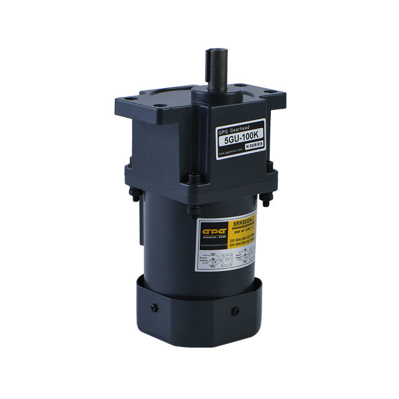 Motore parallelo 110v 220v dell'albero di ingranaggio di CA del motore dell'ingranaggio di CA di 5RK40GN-C 90mm
